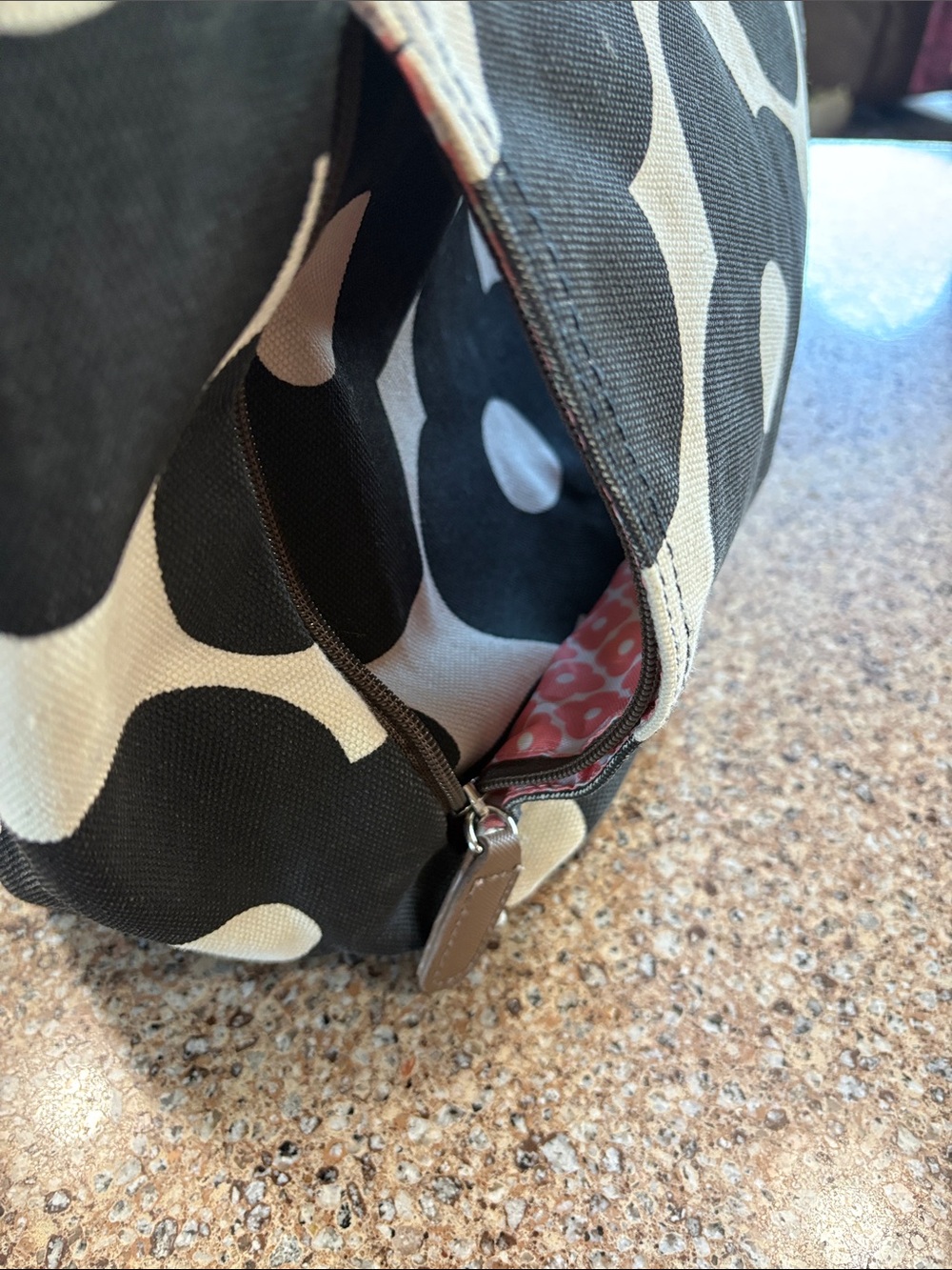 Orla Kiely for Target floral tote, yellow straps & bright patterned interior. - Picture 6 of 14